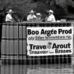 "Arrr! Texas Gov. Abbott be standin' tall, defendin' his choice to construct a mighty floatin' border wall 'midst this immigration squabble!"