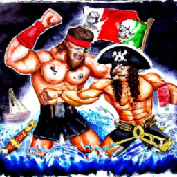 Arrr! Roman Reigns be lendin' a hand to Cody, while Gunther be choppin' his way to glory, savvy?